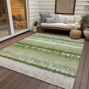 Machine Washable Indoor/ Outdoor Abstract Ombre Chantille Rug