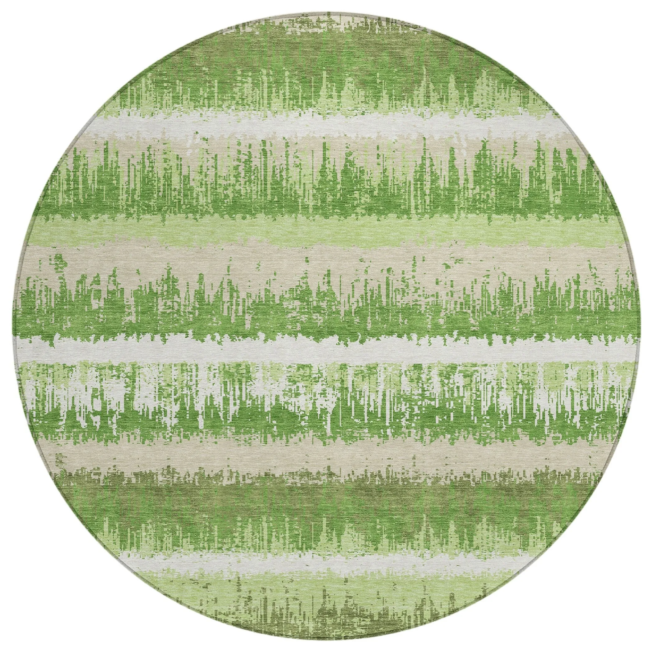Machine Washable Indoor/ Outdoor Abstract Ombre Chantille Rug