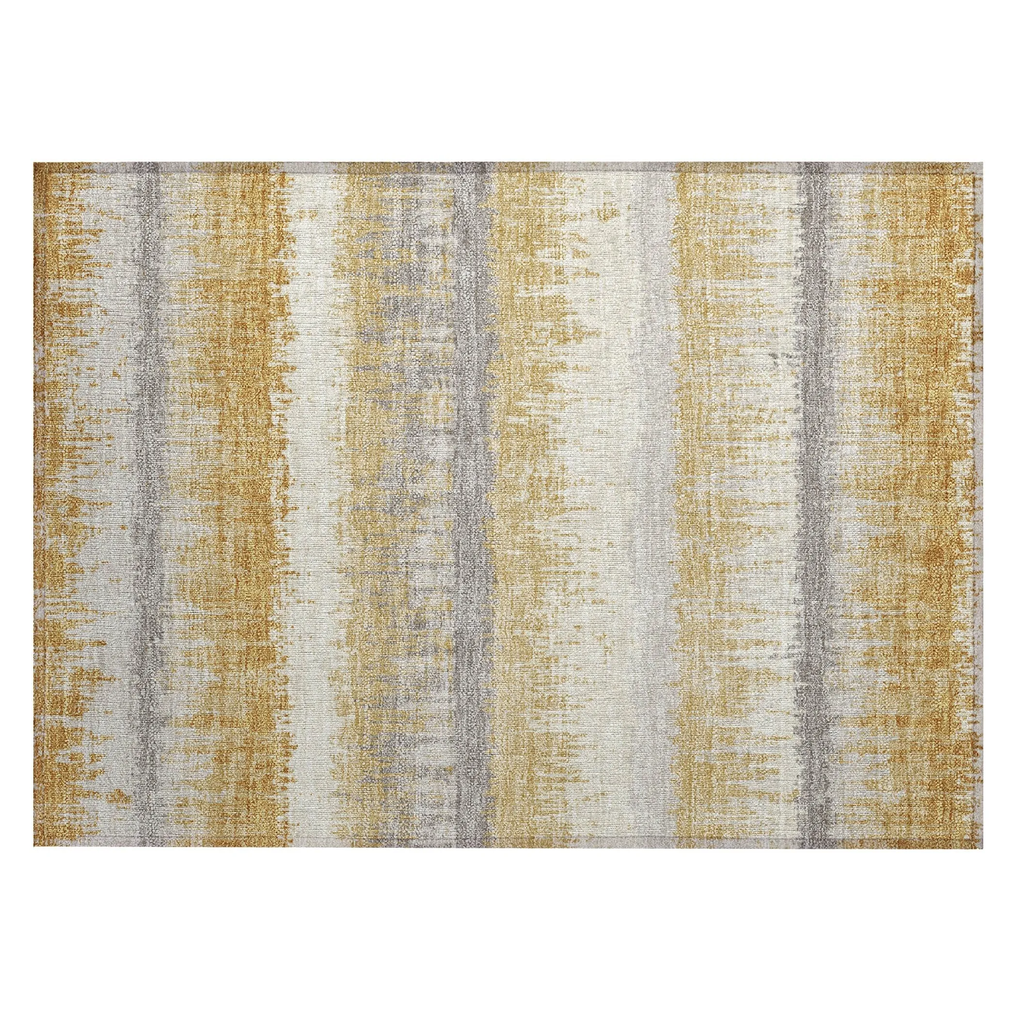 Machine Washable Indoor/ Outdoor Abstract Ombre Chantille Rug
