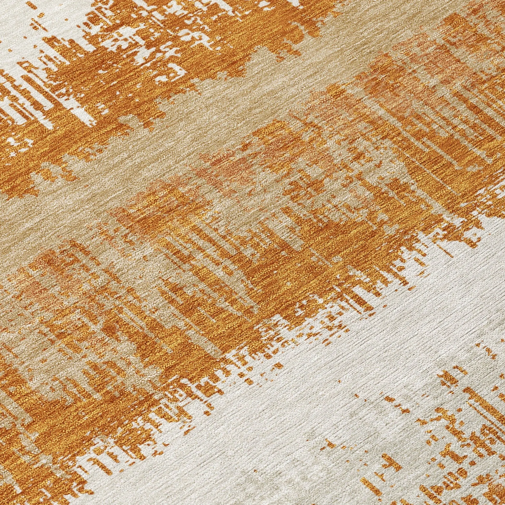 Machine Washable Indoor/ Outdoor Abstract Ombre Chantille Rug