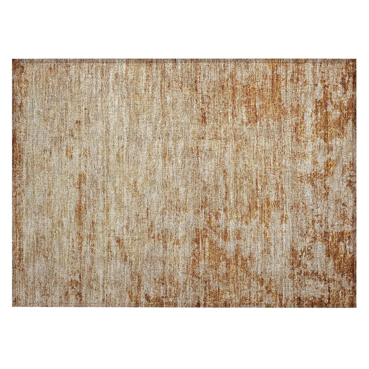 Machine Washable Indoor/ Outdoor Abstract Ombre Chantille Rug