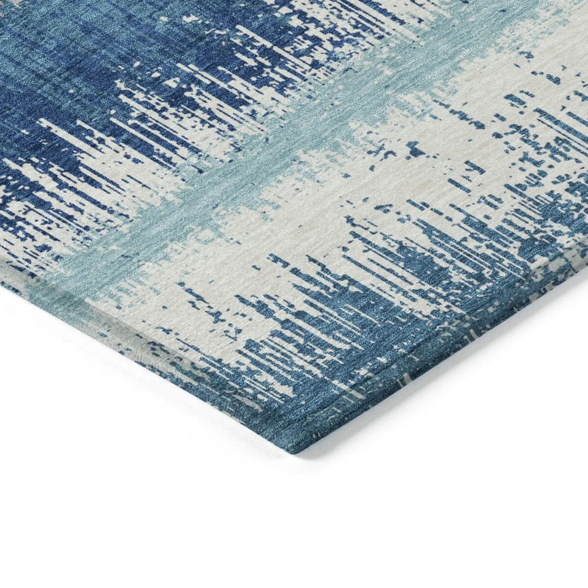 Machine Washable Indoor/ Outdoor Abstract Ombre Chantille Rug
