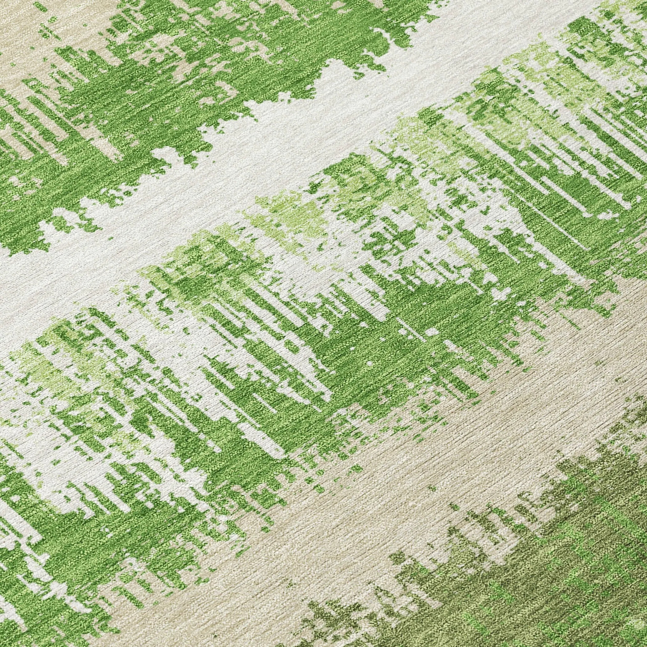 Machine Washable Indoor/ Outdoor Abstract Ombre Chantille Rug