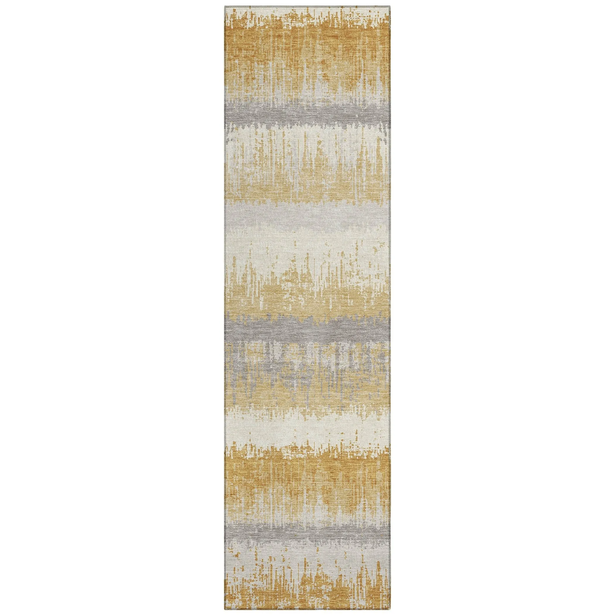 Machine Washable Indoor/ Outdoor Abstract Ombre Chantille Rug