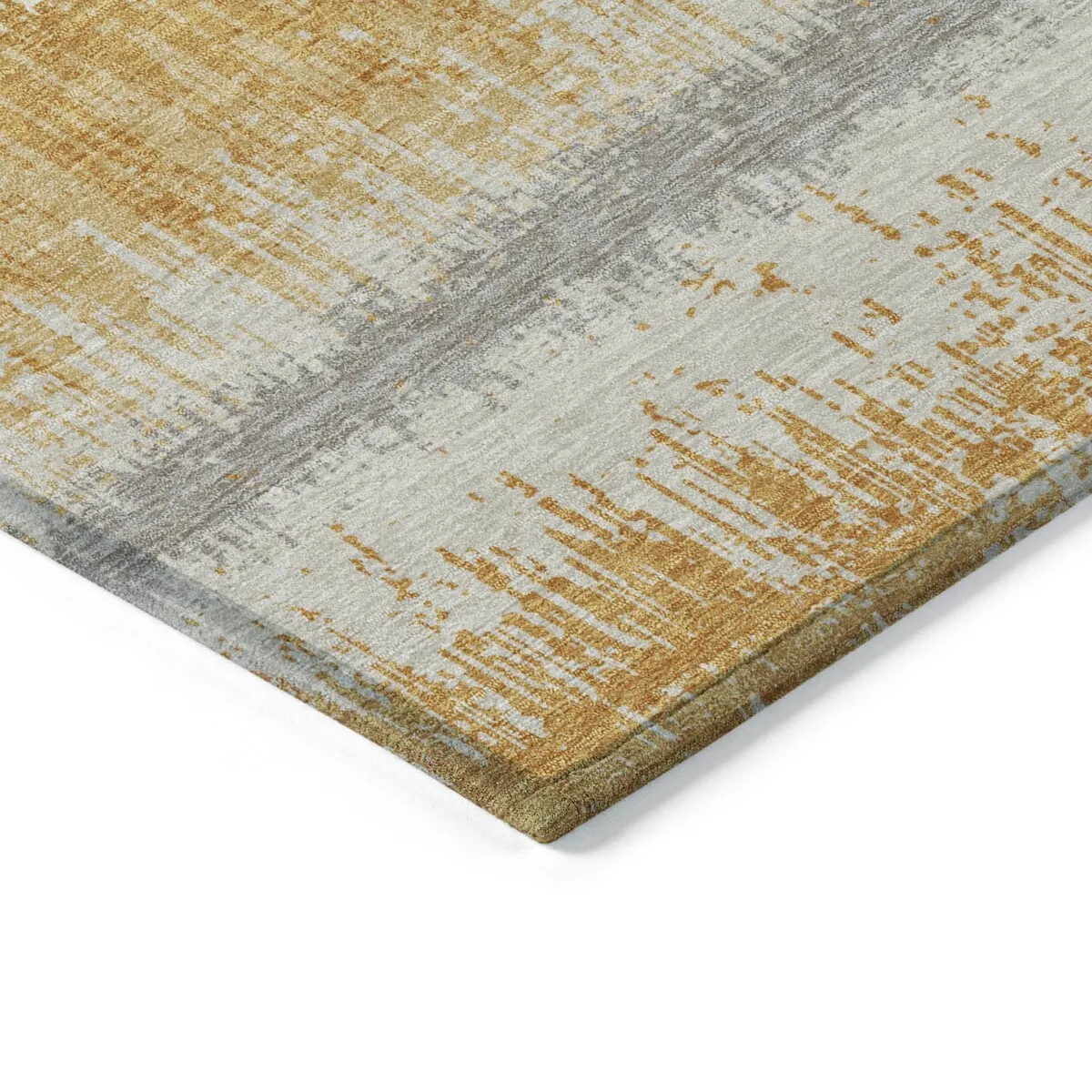 Machine Washable Indoor/ Outdoor Abstract Ombre Chantille Rug