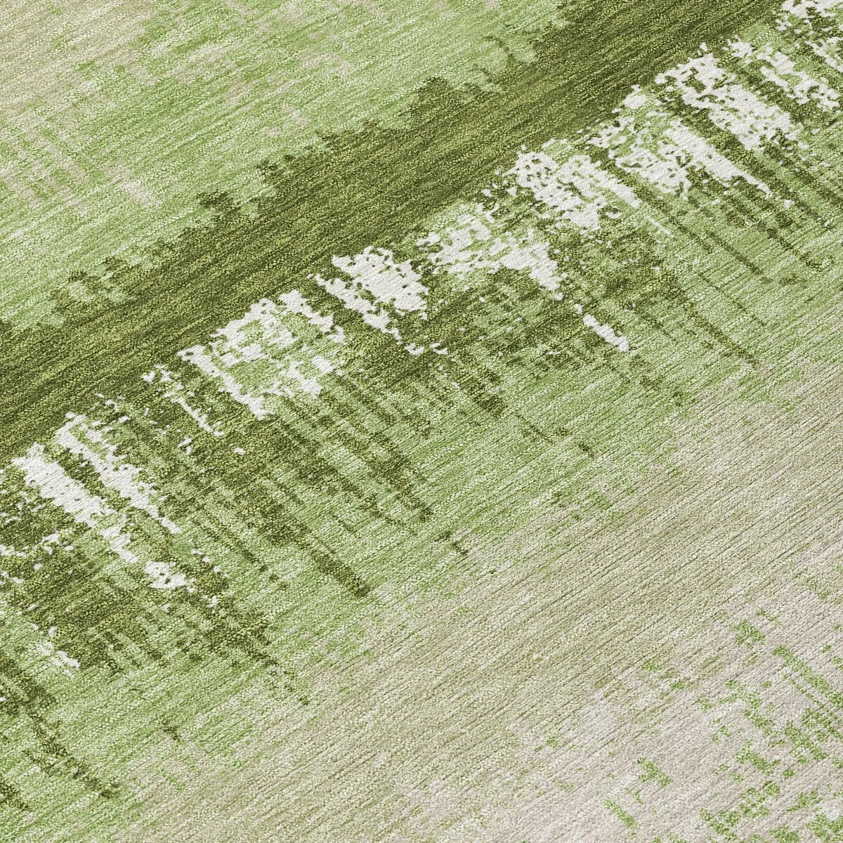 Machine Washable Indoor/ Outdoor Abstract Ombre Chantille Rug