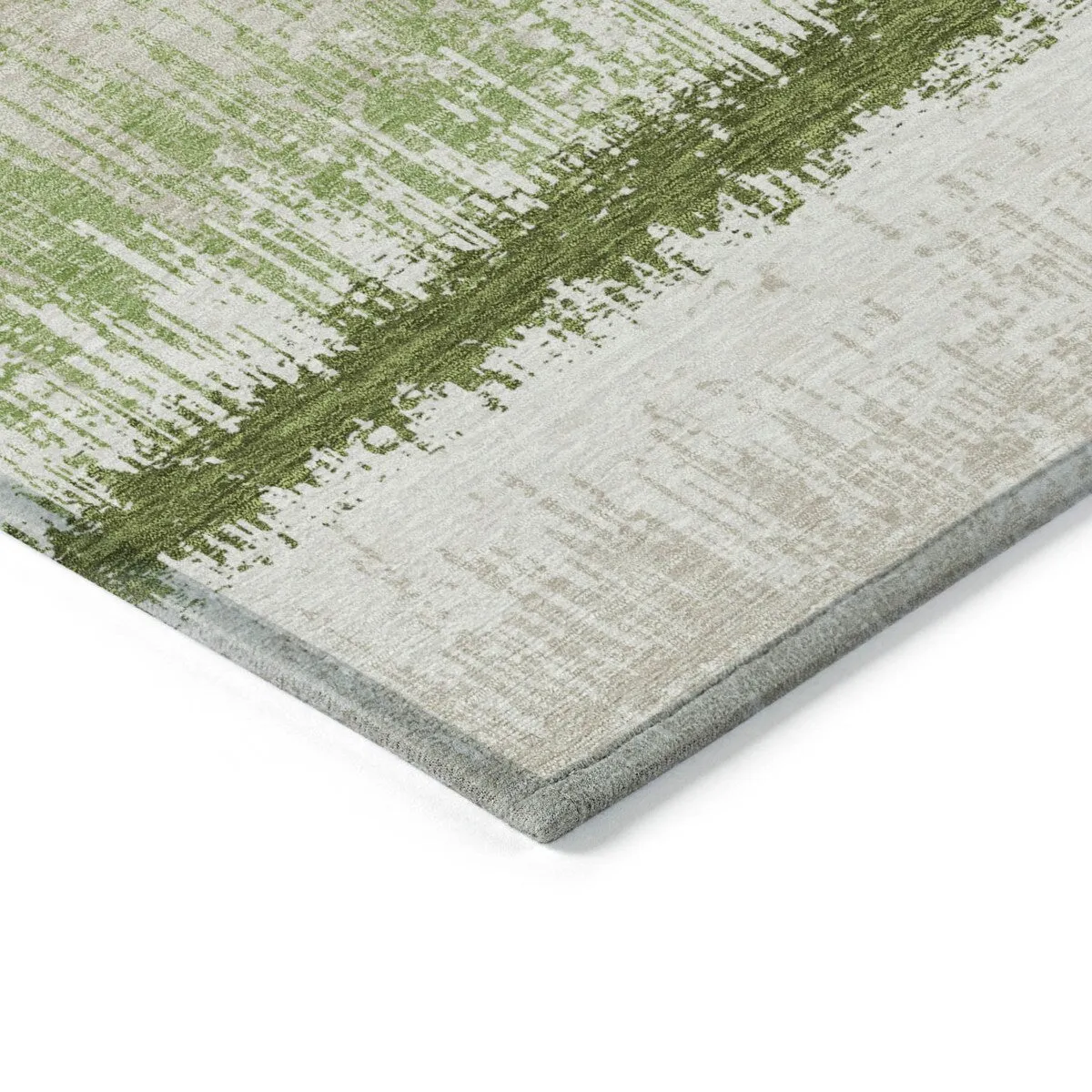 Machine Washable Indoor/ Outdoor Abstract Ombre Chantille Rug