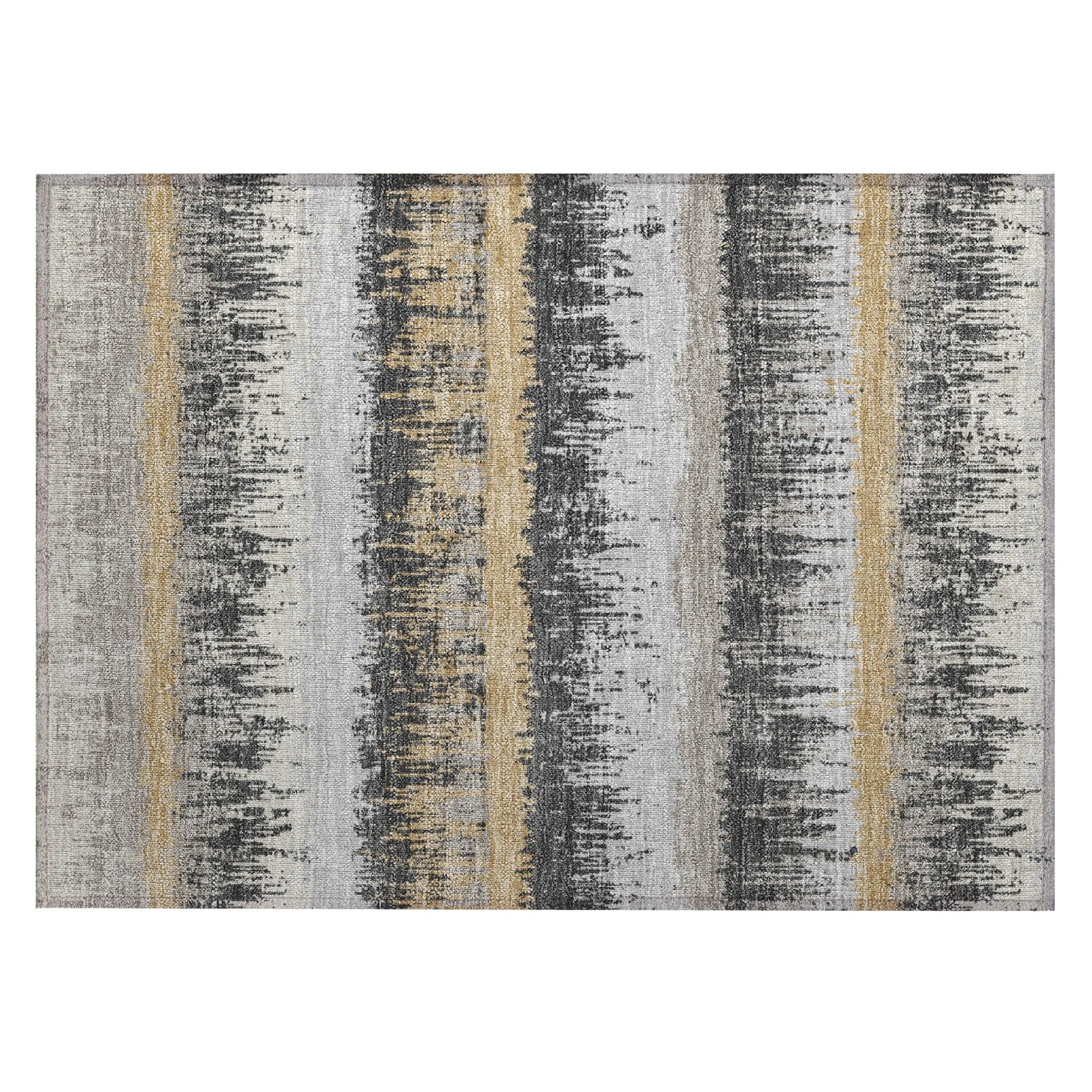 Machine Washable Indoor/ Outdoor Abstract Ombre Chantille Rug