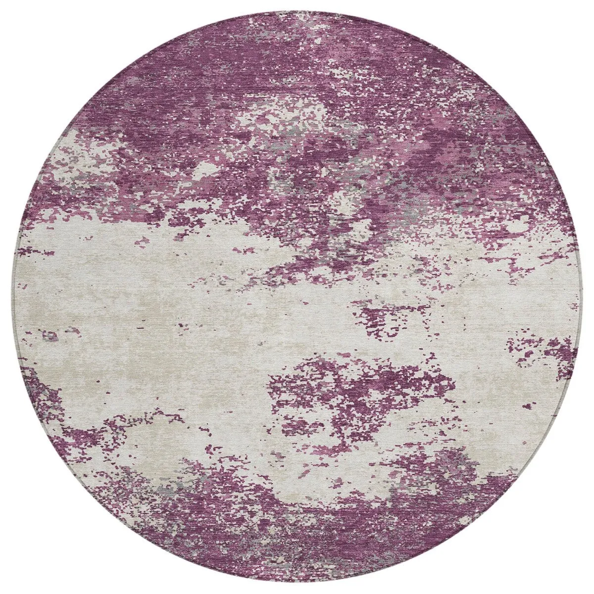 Machine Washable Indoor/ Outdoor Abstract Pixels Chantille Rug