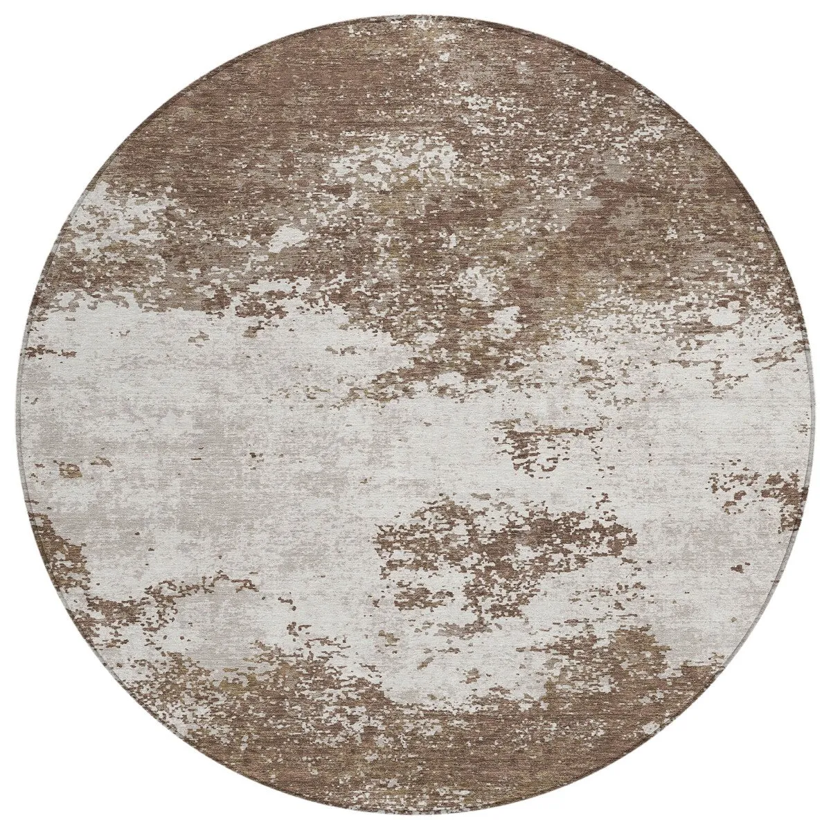 Machine Washable Indoor/ Outdoor Abstract Pixels Chantille Rug