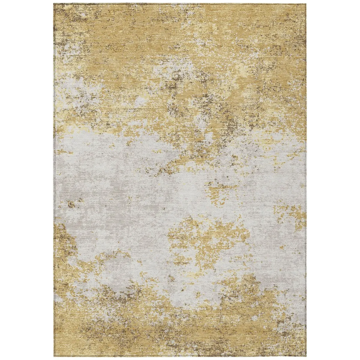Machine Washable Indoor/ Outdoor Abstract Pixels Chantille Rug