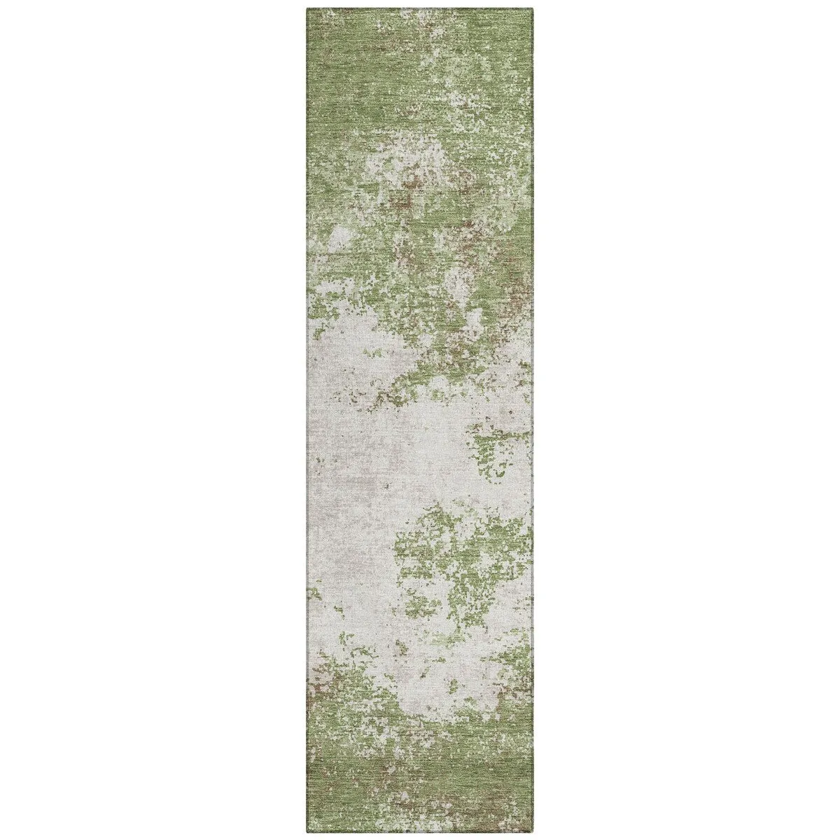 Machine Washable Indoor/ Outdoor Abstract Pixels Chantille Rug