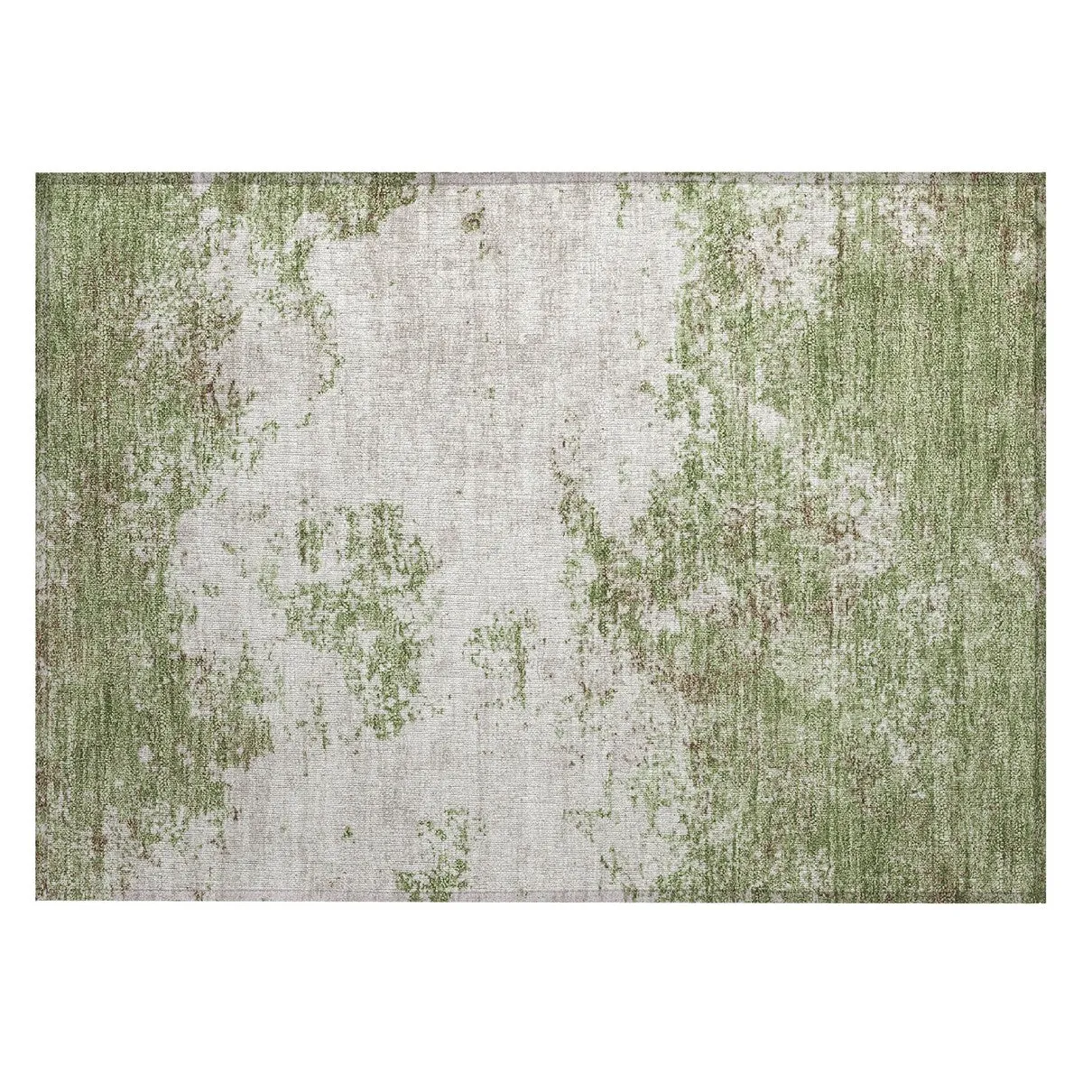 Machine Washable Indoor/ Outdoor Abstract Pixels Chantille Rug