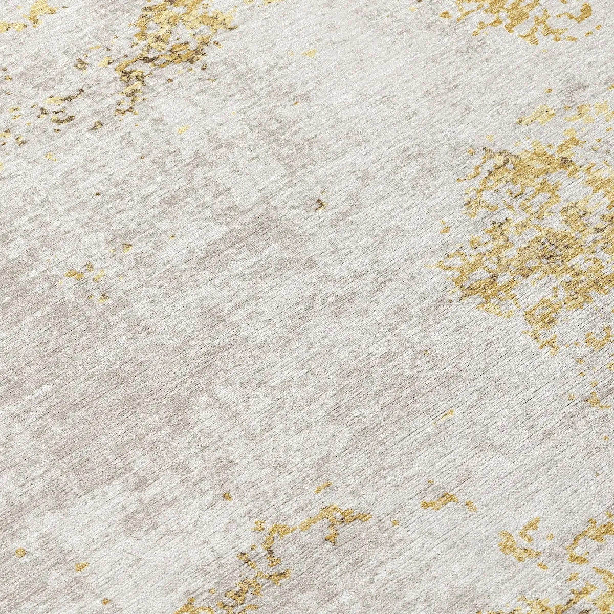 Machine Washable Indoor/ Outdoor Abstract Pixels Chantille Rug