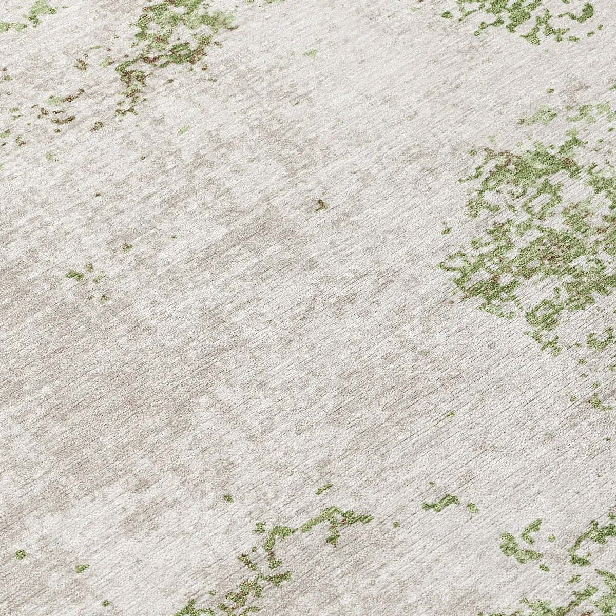 Machine Washable Indoor/ Outdoor Abstract Pixels Chantille Rug