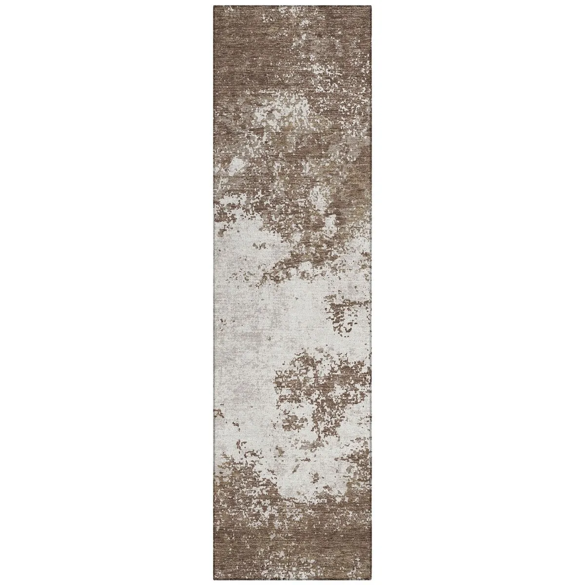 Machine Washable Indoor/ Outdoor Abstract Pixels Chantille Rug