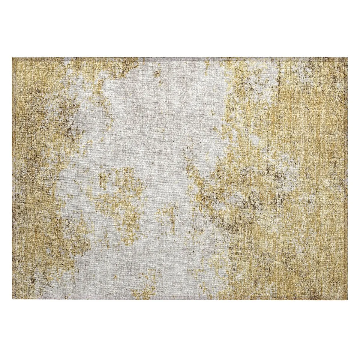 Machine Washable Indoor/ Outdoor Abstract Pixels Chantille Rug