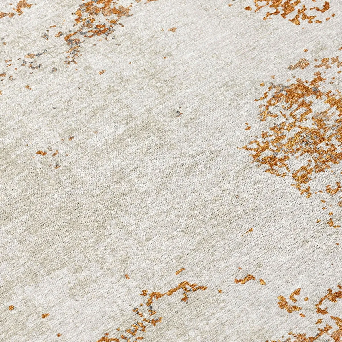 Machine Washable Indoor/ Outdoor Abstract Pixels Chantille Rug