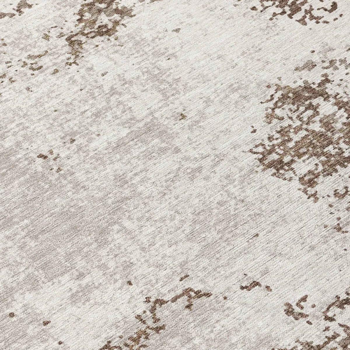Machine Washable Indoor/ Outdoor Abstract Pixels Chantille Rug