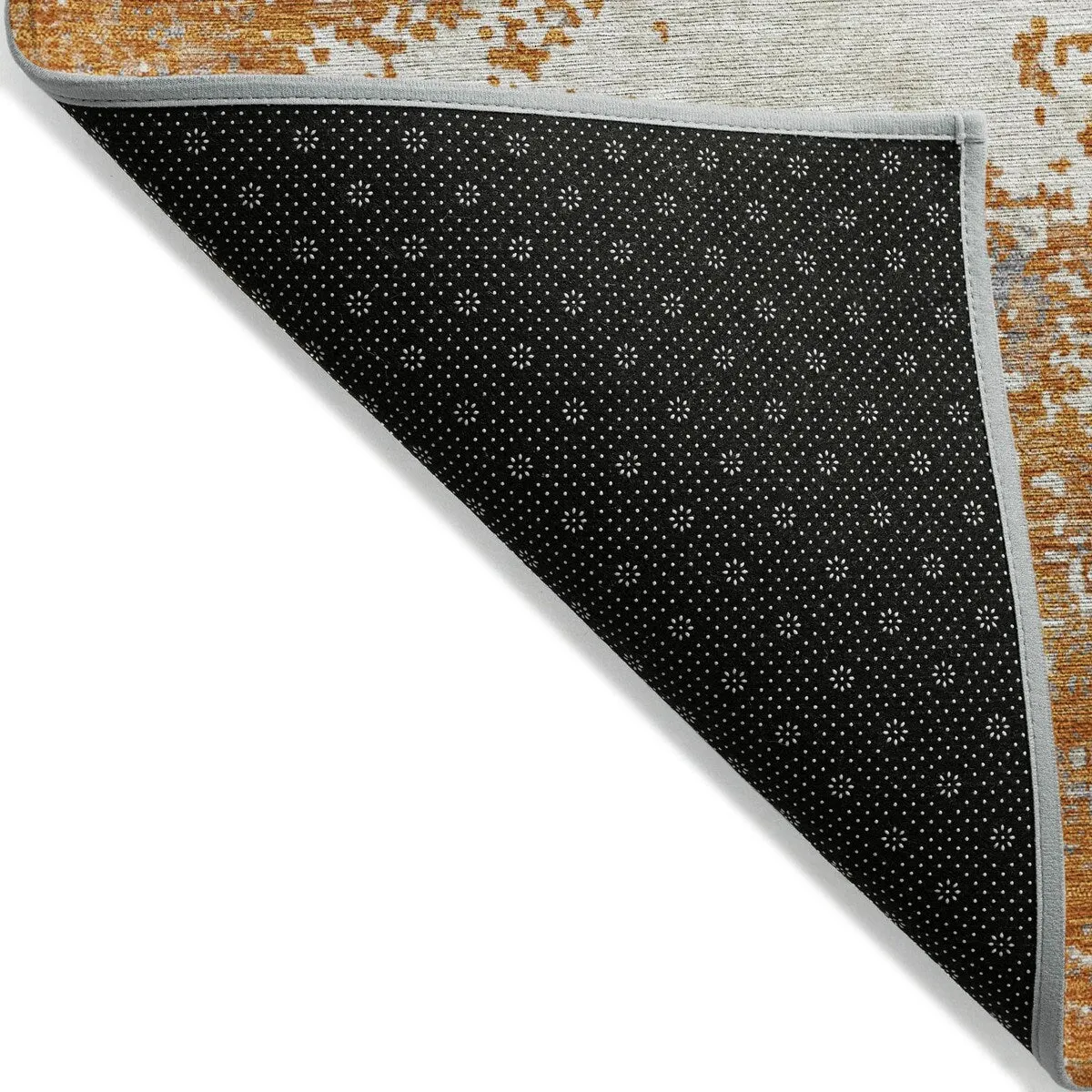 Machine Washable Indoor/ Outdoor Abstract Pixels Chantille Rug