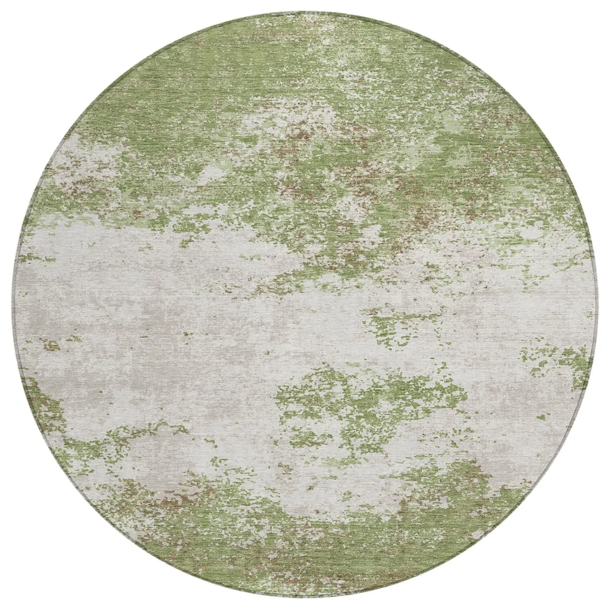 Machine Washable Indoor/ Outdoor Abstract Pixels Chantille Rug