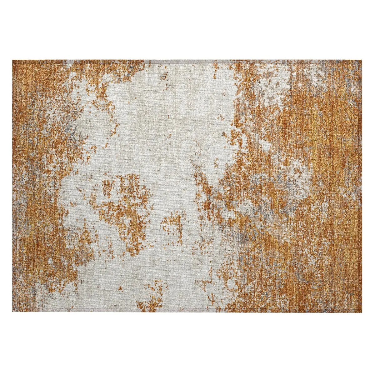 Machine Washable Indoor/ Outdoor Abstract Pixels Chantille Rug
