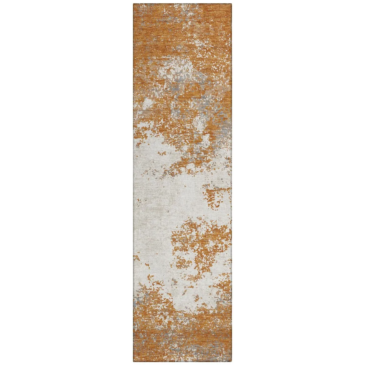 Machine Washable Indoor/ Outdoor Abstract Pixels Chantille Rug
