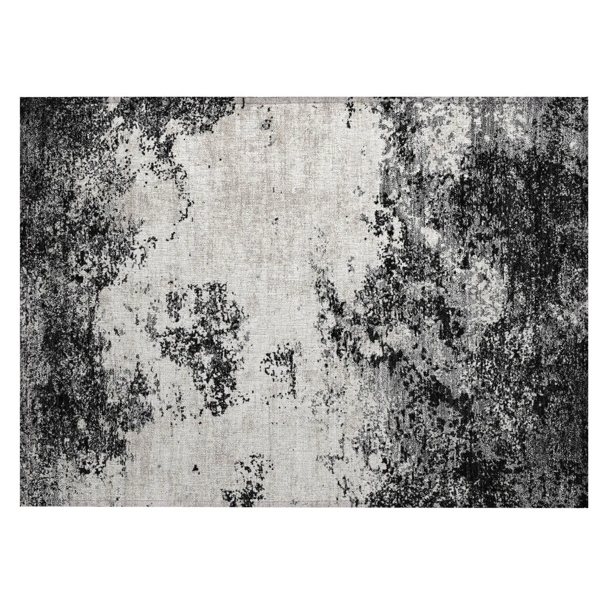 Machine Washable Indoor/ Outdoor Abstract Pixels Chantille Rug