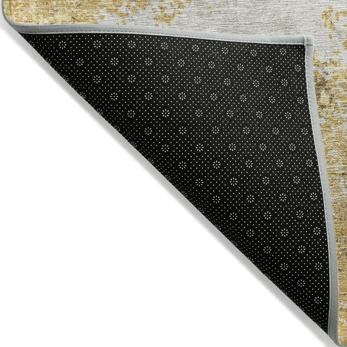Machine Washable Indoor/ Outdoor Abstract Pixels Chantille Rug