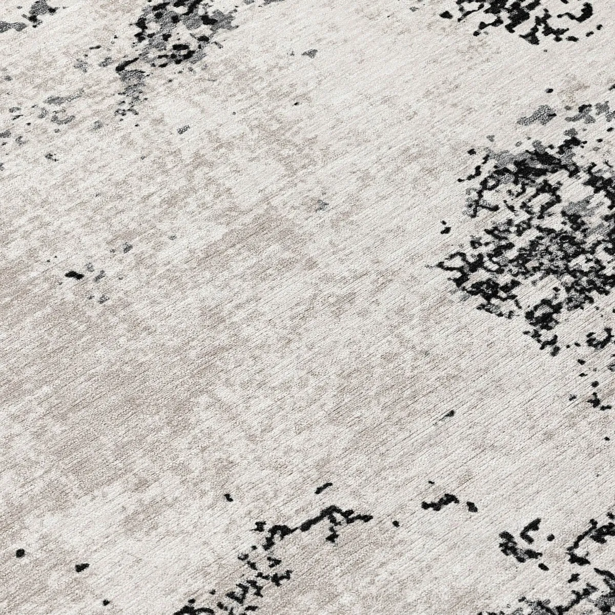 Machine Washable Indoor/ Outdoor Abstract Pixels Chantille Rug