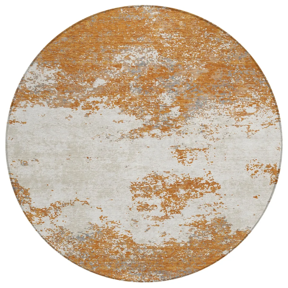 Machine Washable Indoor/ Outdoor Abstract Pixels Chantille Rug