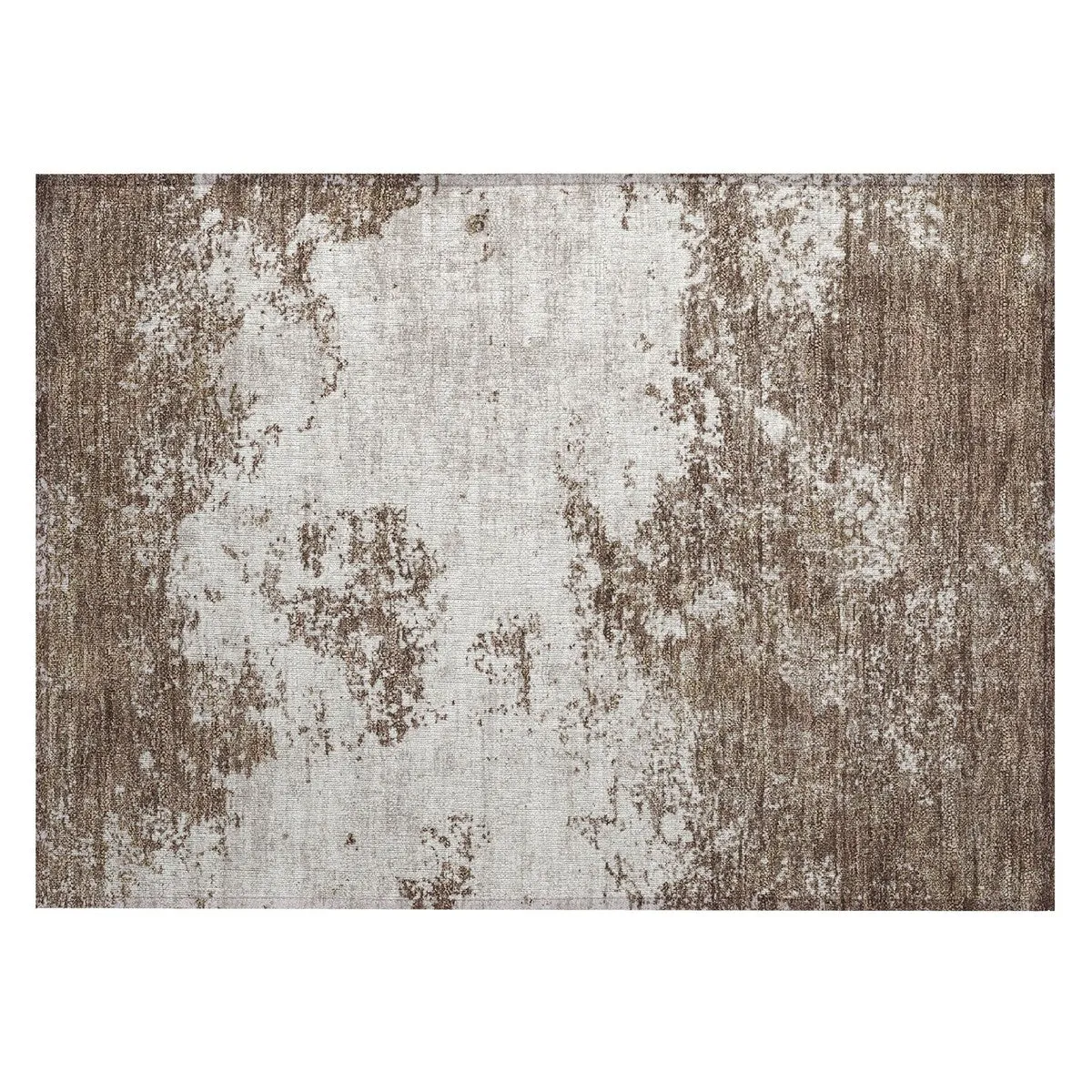 Machine Washable Indoor/ Outdoor Abstract Pixels Chantille Rug