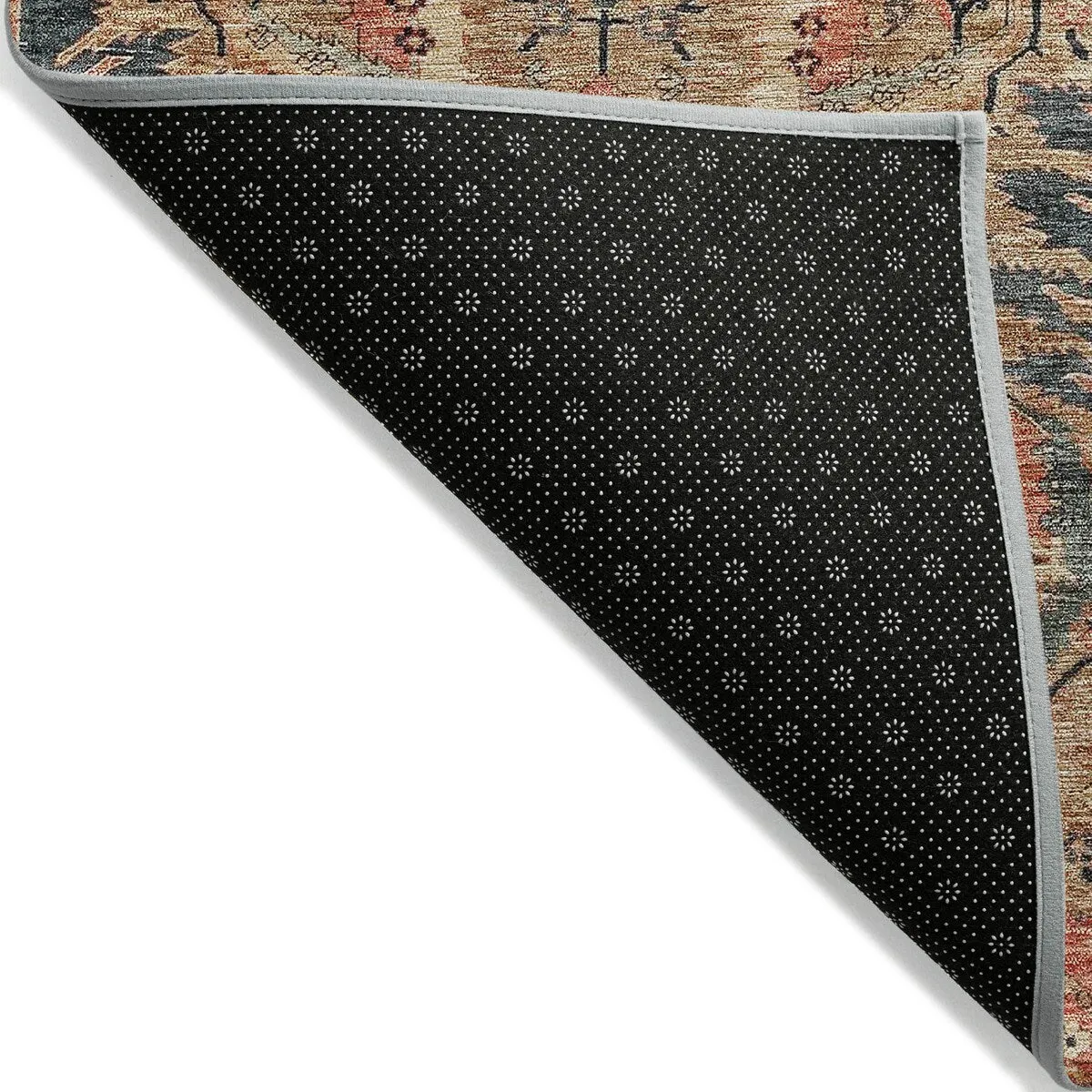 Machine Washable Indoor/ Outdoor Boho Traditional Chantille Rug