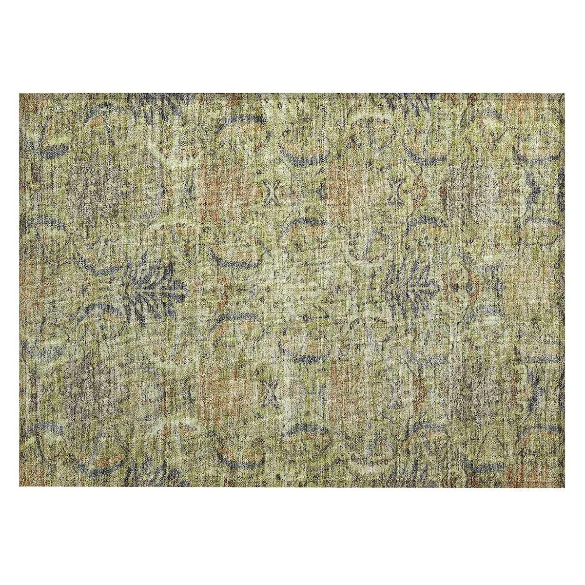 Machine Washable Indoor/ Outdoor Boho Traditional Chantille Rug