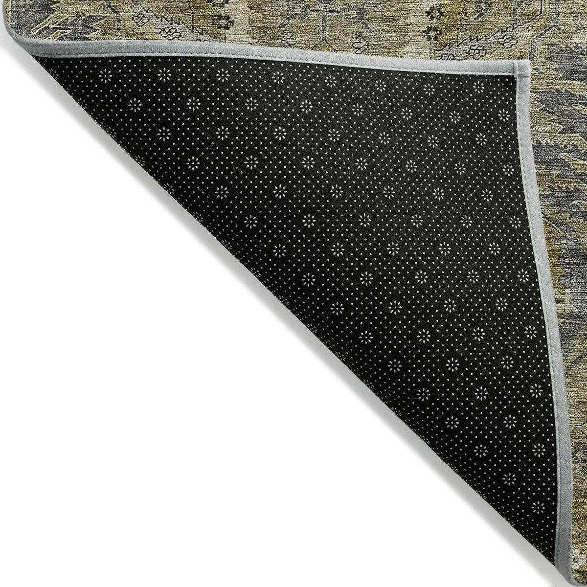 Machine Washable Indoor/ Outdoor Boho Traditional Chantille Rug