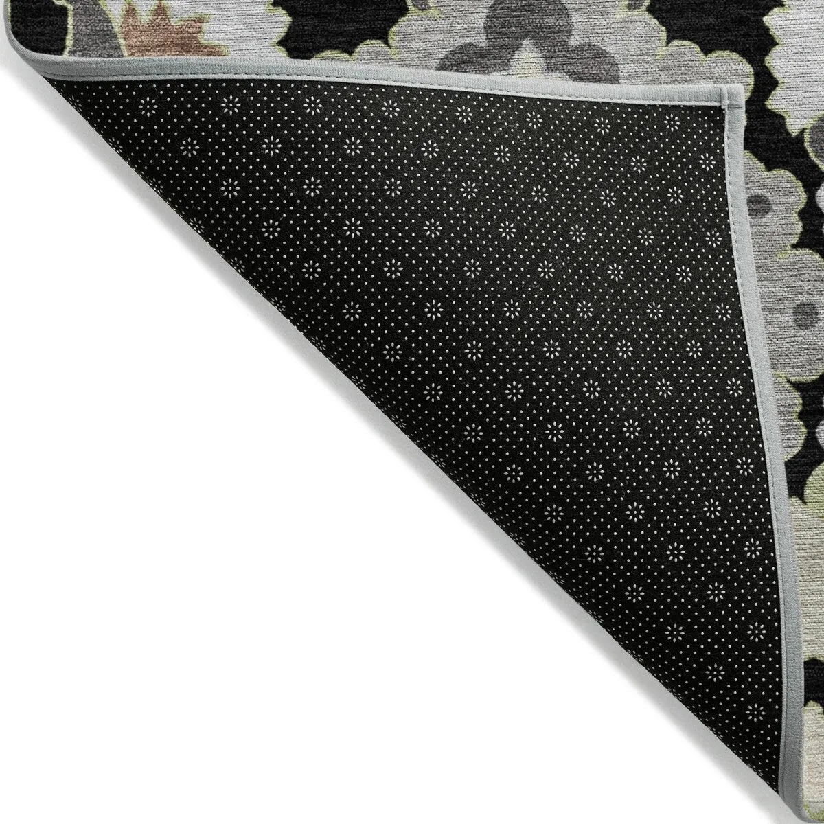 Machine Washable Indoor/ Outdoor Boho Traditional Chantille Rug