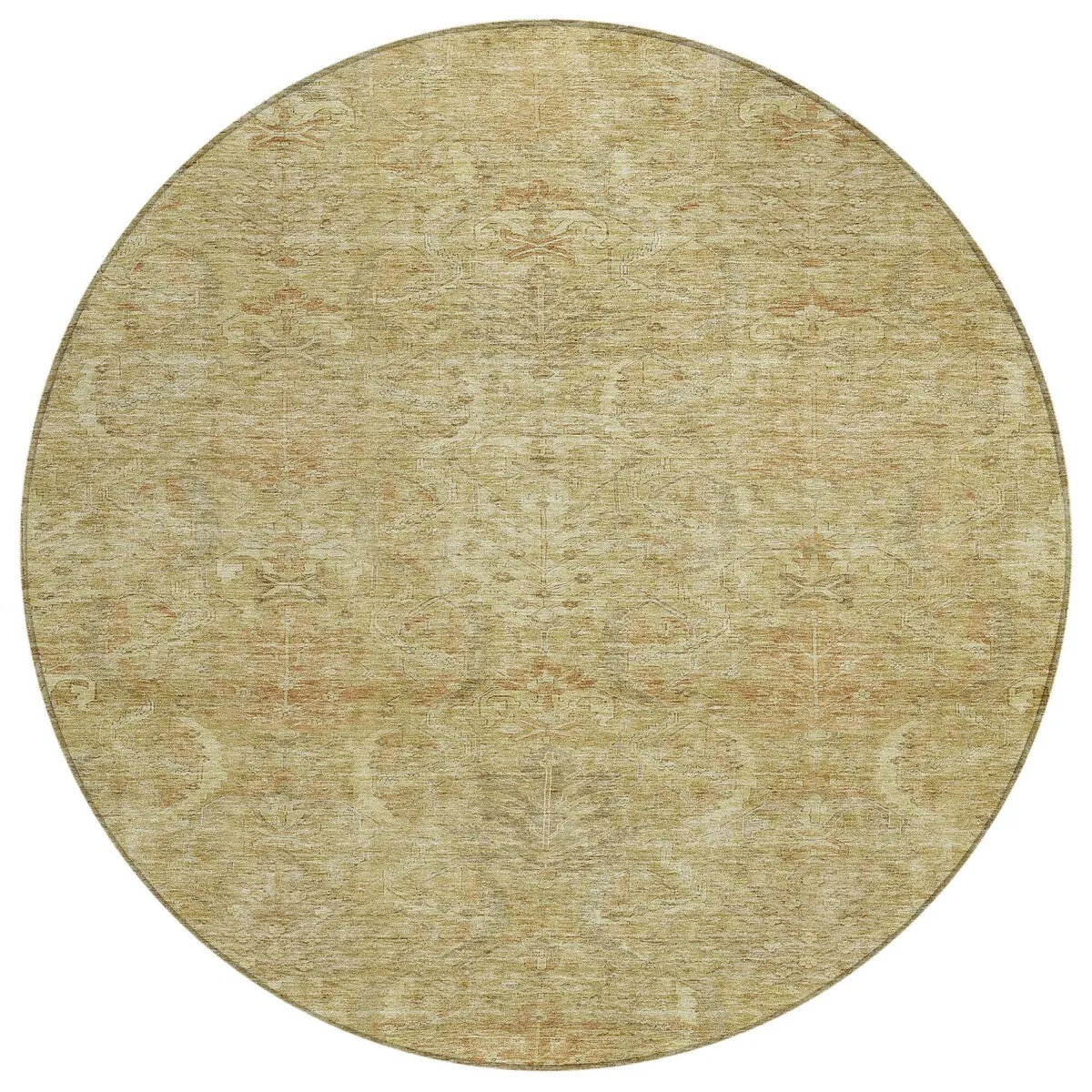 Machine Washable Indoor/ Outdoor Boho Traditional Chantille Rug