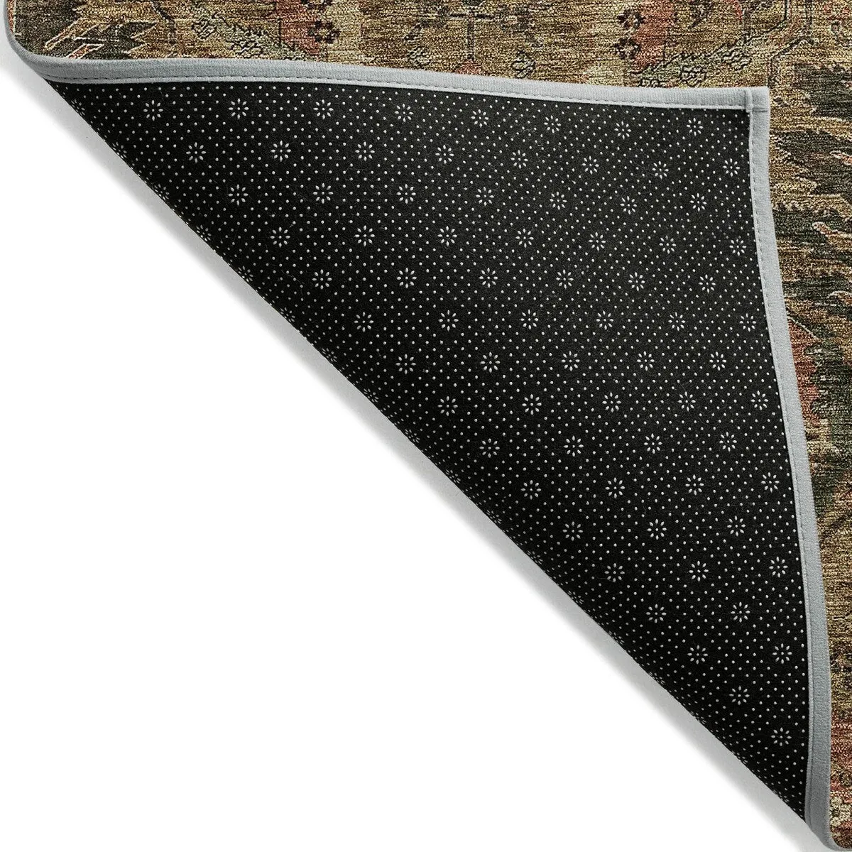 Machine Washable Indoor/ Outdoor Boho Traditional Chantille Rug