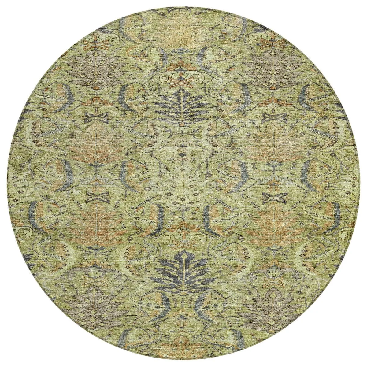 Machine Washable Indoor/ Outdoor Boho Traditional Chantille Rug