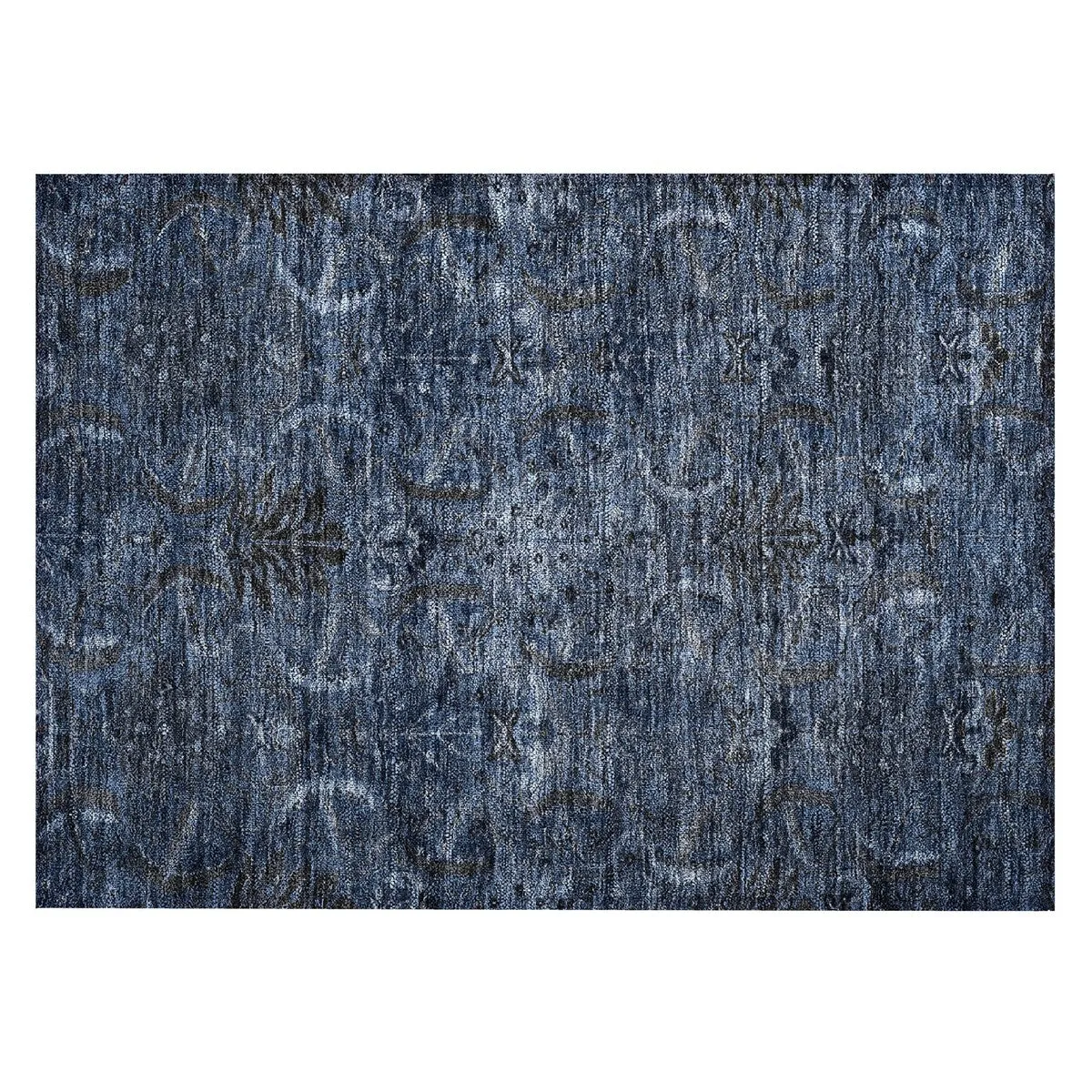 Machine Washable Indoor/ Outdoor Boho Traditional Chantille Rug
