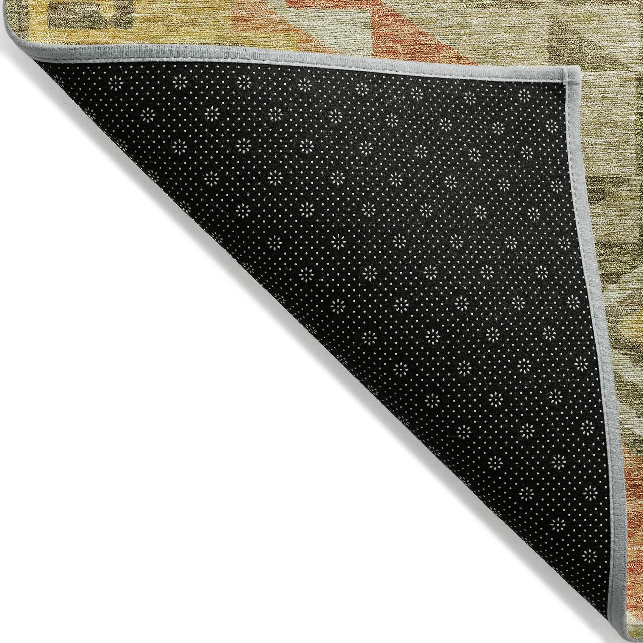 Machine Washable Indoor/ Outdoor Boho Tribal Chantille Rug