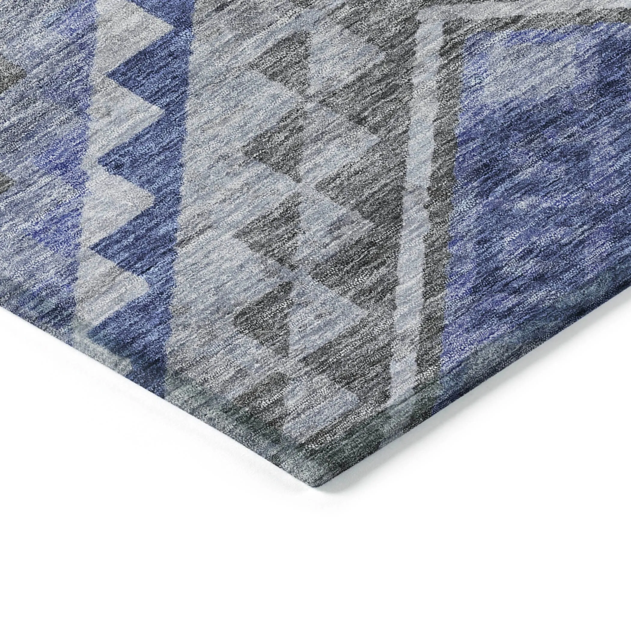 Machine Washable Indoor/ Outdoor Boho Tribal Chantille Rug
