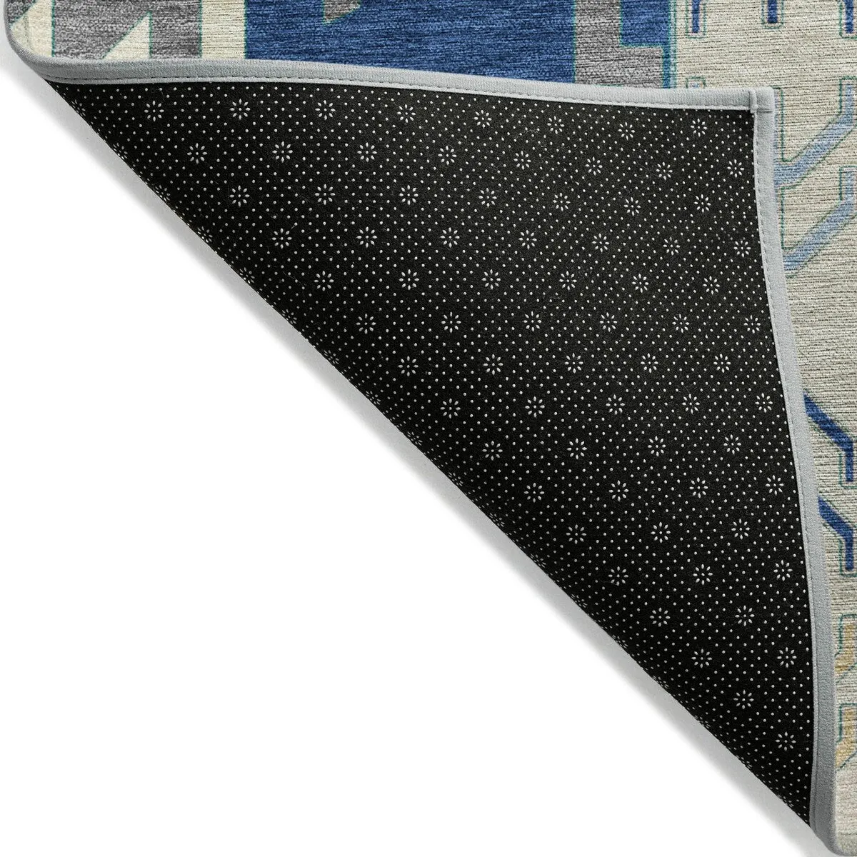 Machine Washable Indoor/ Outdoor Boho Tribal Chantille Rug
