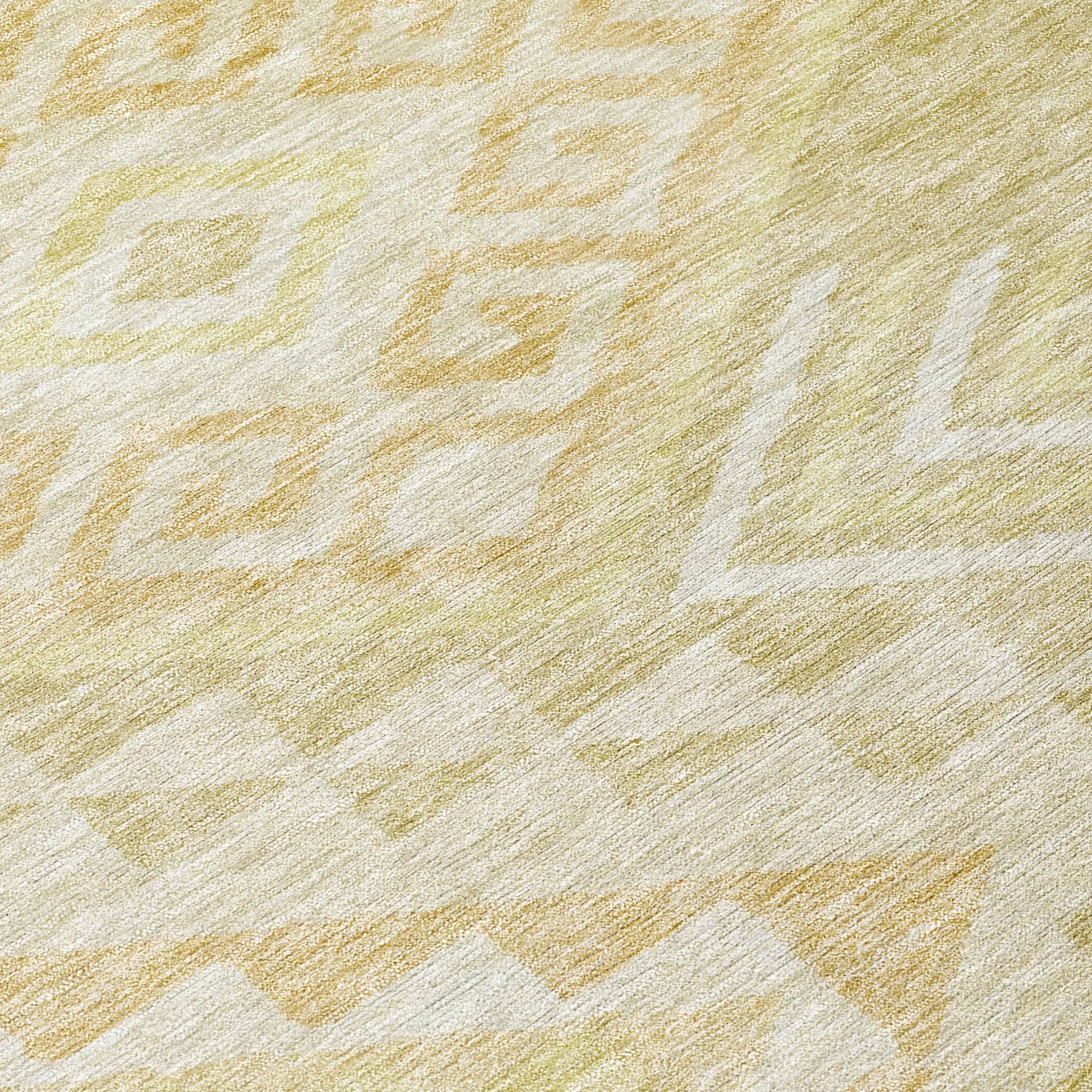 Machine Washable Indoor/ Outdoor Boho Tribal Chantille Rug