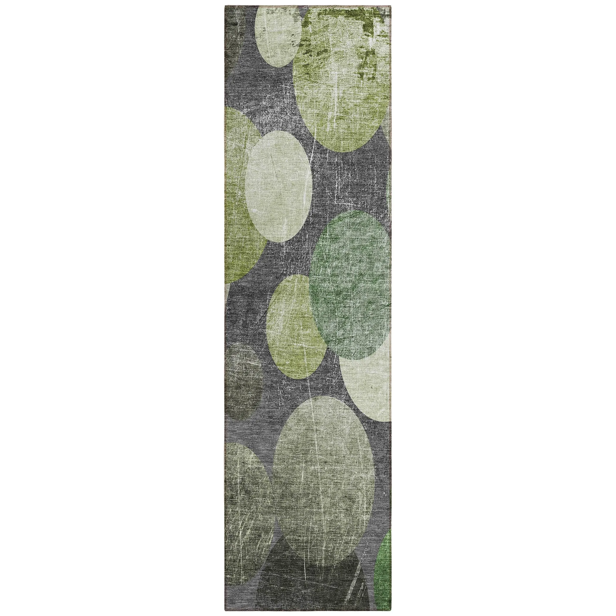 Machine Washable Indoor/ Outdoor Bubbles Chantille Rug