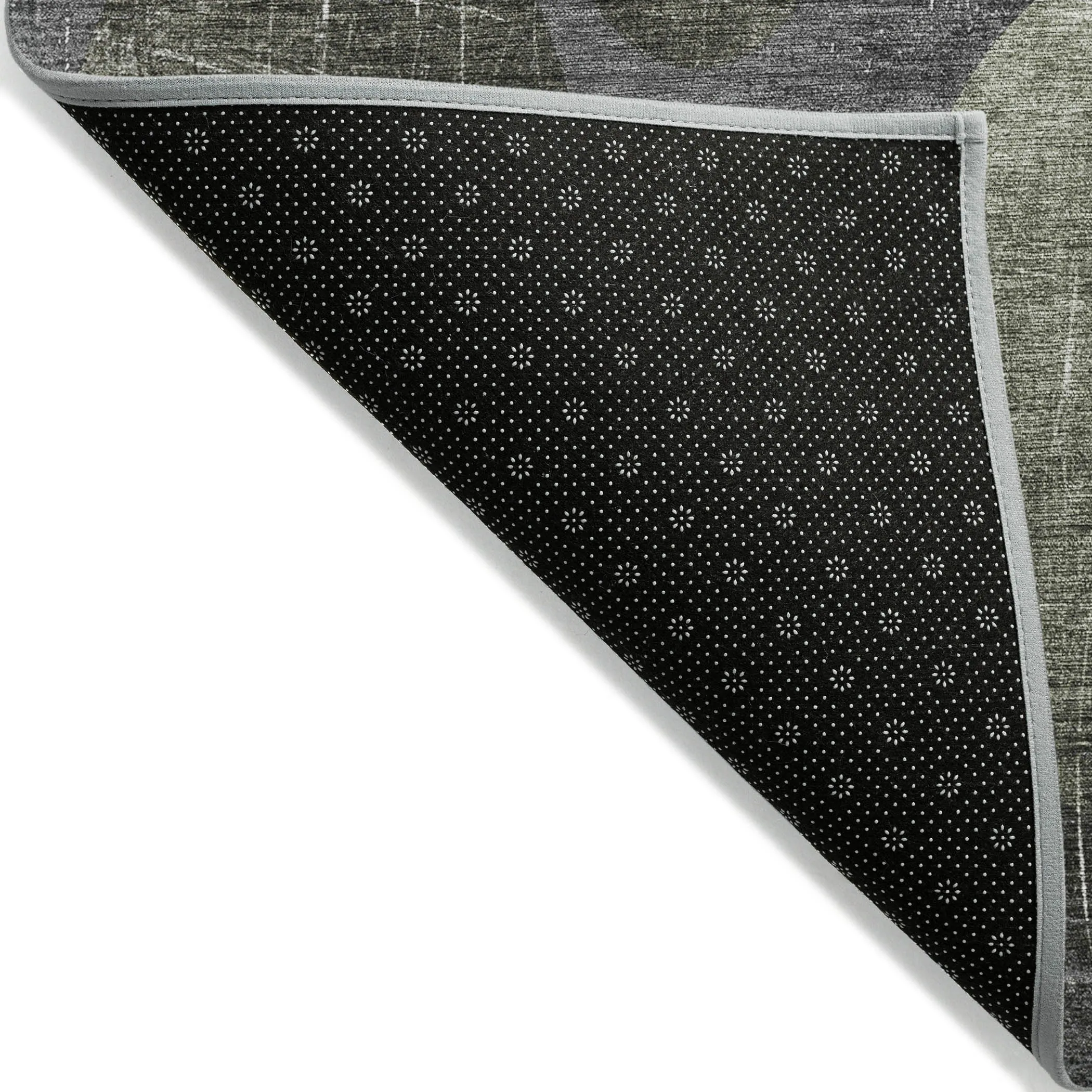 Machine Washable Indoor/ Outdoor Bubbles Chantille Rug