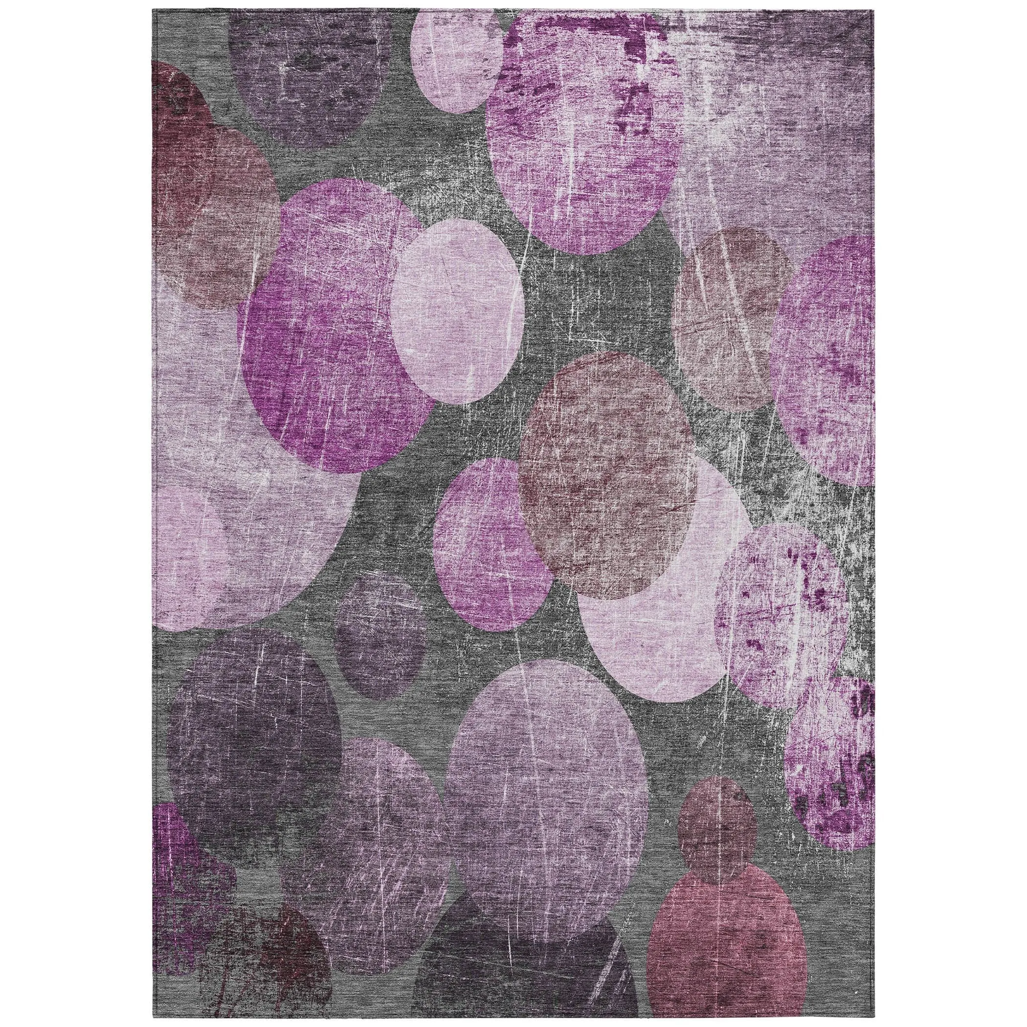 Machine Washable Indoor/ Outdoor Bubbles Chantille Rug