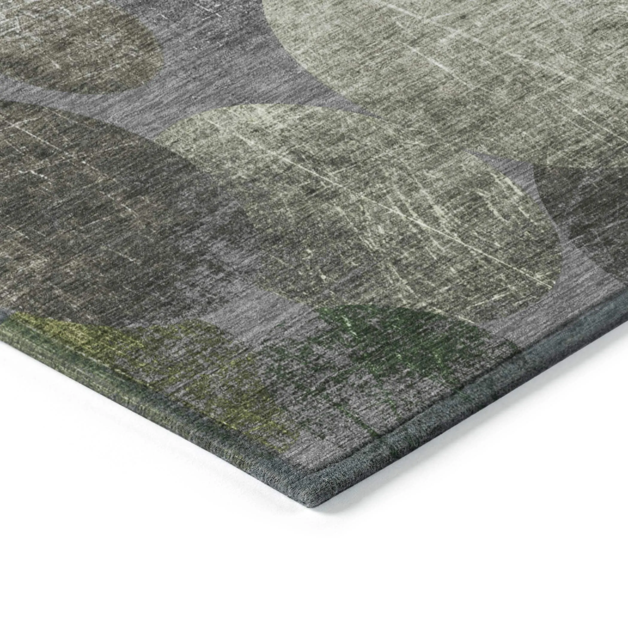 Machine Washable Indoor/ Outdoor Bubbles Chantille Rug