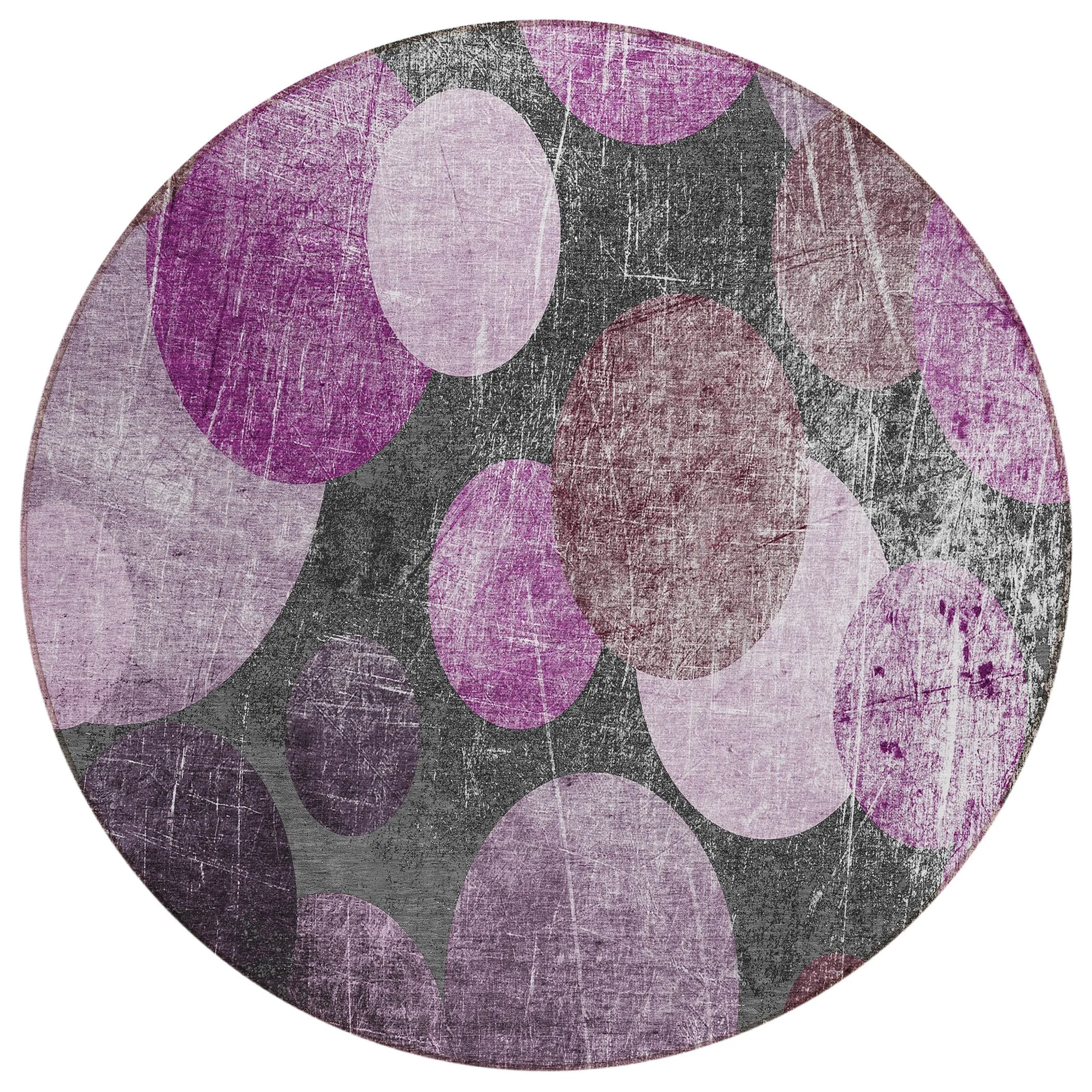 Machine Washable Indoor/ Outdoor Bubbles Chantille Rug