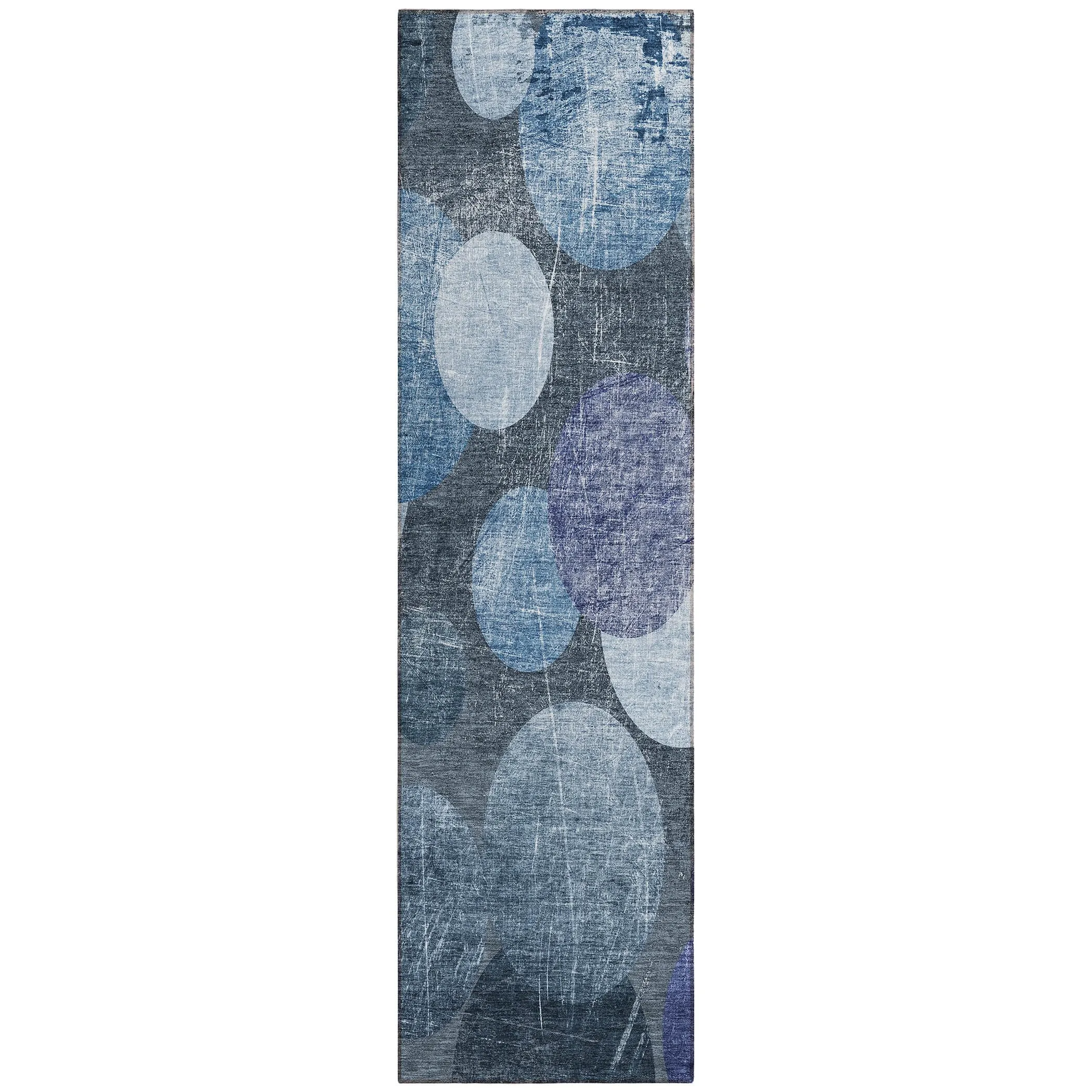 Machine Washable Indoor/ Outdoor Bubbles Chantille Rug